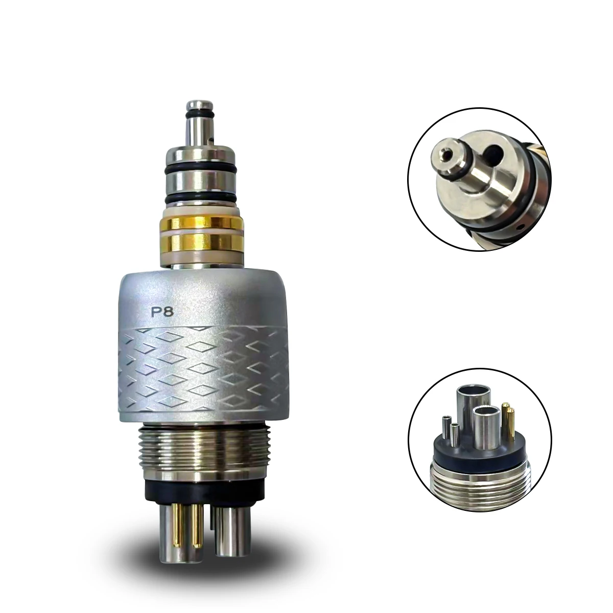 Dental High-Speed Handpiece Turbine Standard 6 Holefit W Quick Coupling Coupler for Torque Head Air Rotor Dental parts tools