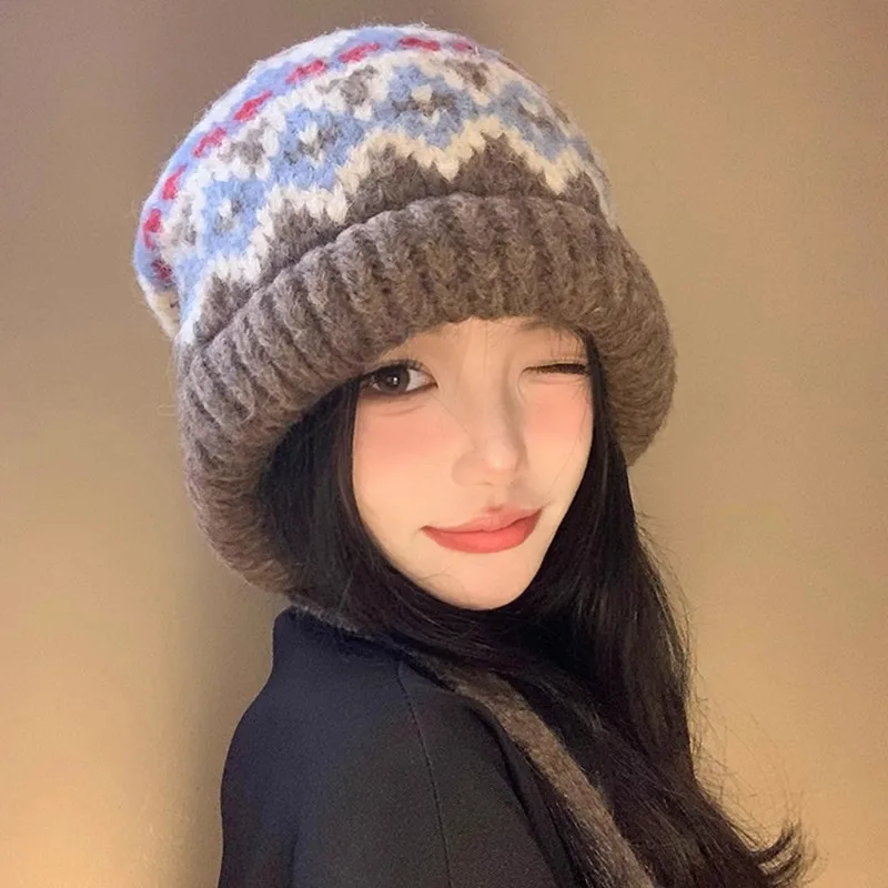 

Trendy Drawstring Slouchy Beanie - Women's Large Head Circumference Hat, Warm Versatile Relaxed Fit Headwrap