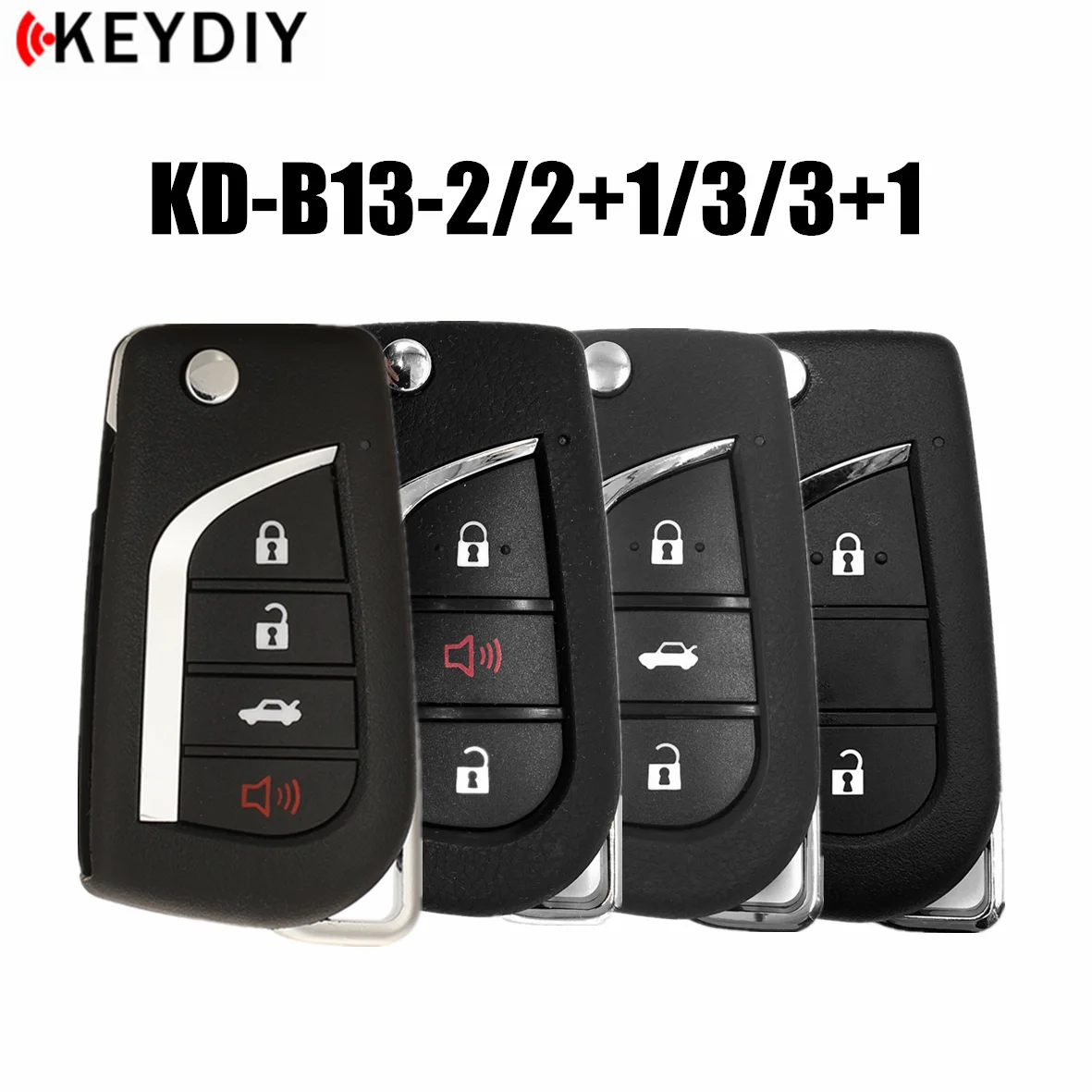 5/10/15/30pc KEYDIY KD900 B Series Remote Control B13-2/B13-2+1/B13-4 Car Key For Toyota Style KD-X2/KD-MAX/KD MINI Programmer