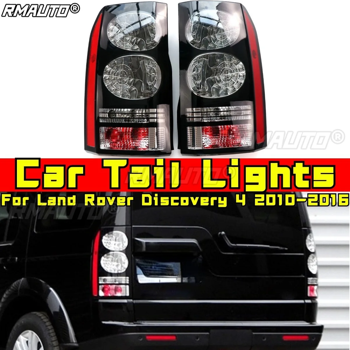 Car Tail Lights Outer LED Tail Light Assembly Rear Brake Lamp Body Kit For Land Rover Discovery 4 2010-2016 Car Accessories