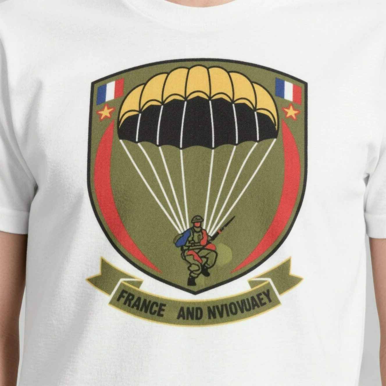 French Army 3rd Marine Infantry Parachute Regiment Airborne T-Shirt  100% Cotton Short Sleeve O-Neck Summer Casual Mens T-shirt