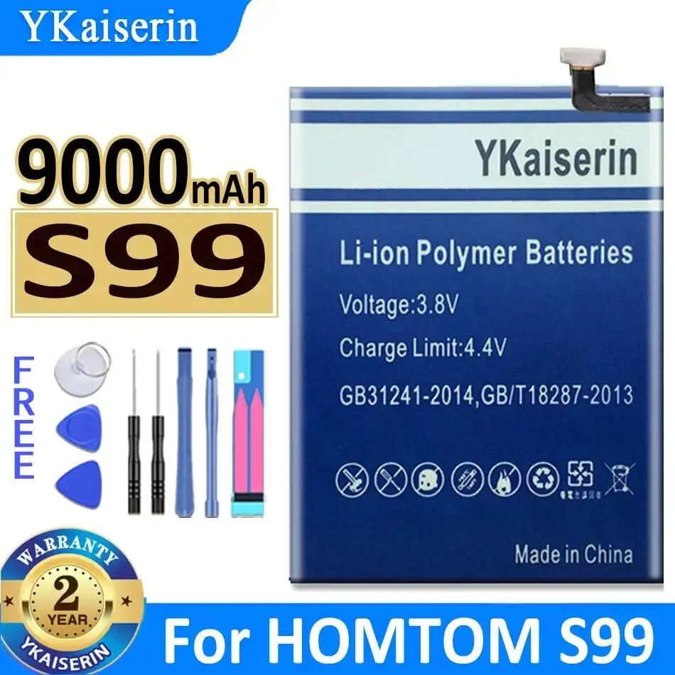 

High Capacity Mobile Phone Battery 9000mAh For Homtom S99