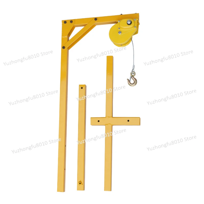 Hoisting tool for outdoor air conditioner hoisting crane hand winch self-locking installation