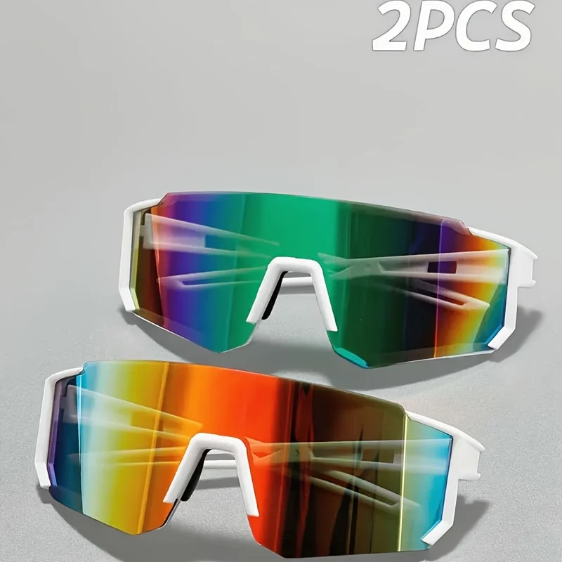 2pcs European and American Style Unique Fashion Glasses Suitable for Various Styles Unisex Eyewear