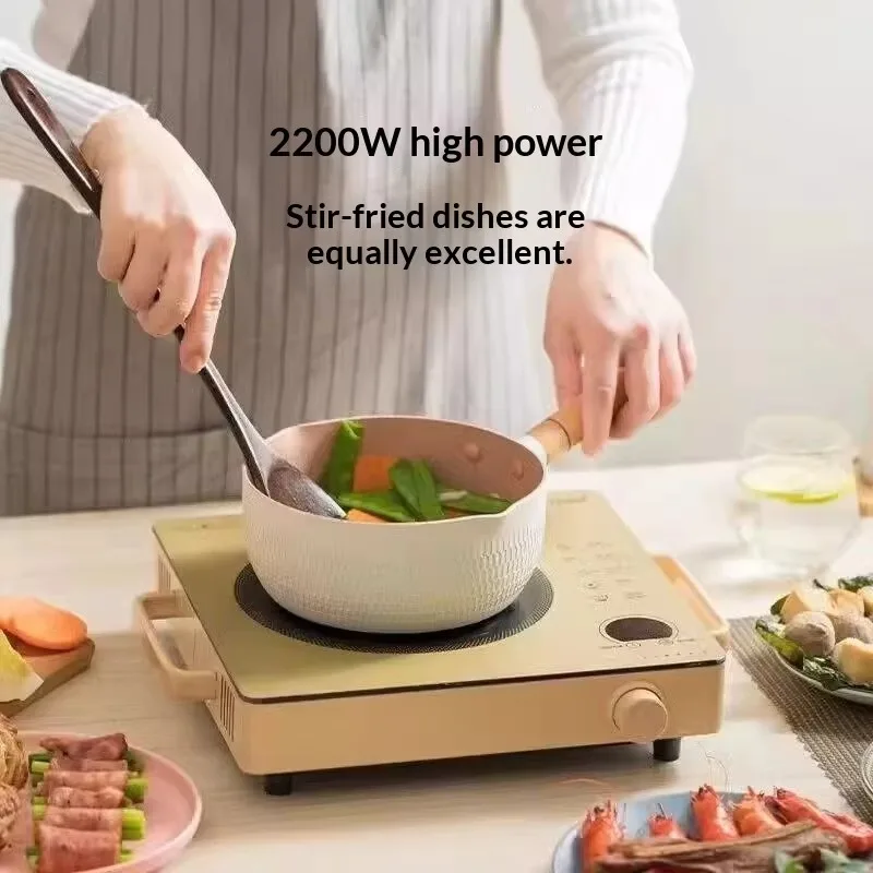 

Electric Induction Cooktop 2200W Multi-Functional High-Power Knob Control Household Stir-Fry Cooking Does Not