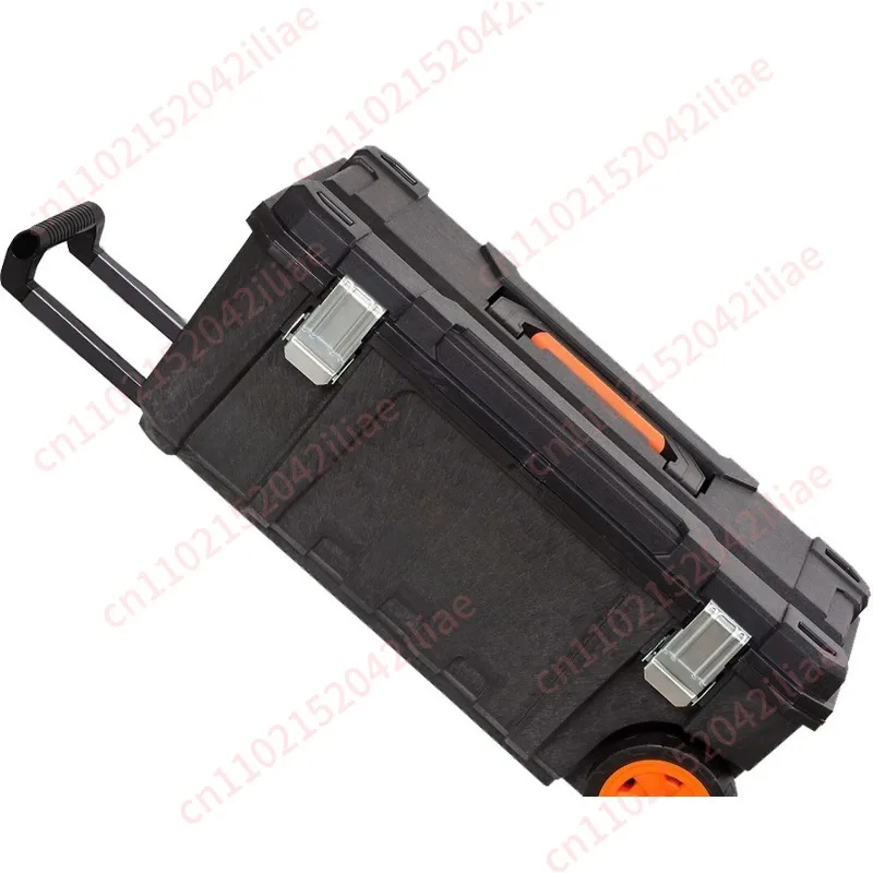 Thickened large wheeled hardware tie rod toolbox Industrial grade storage box