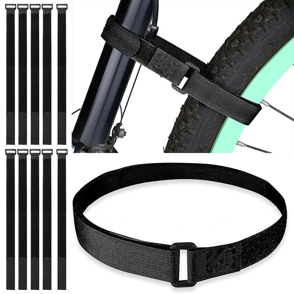 

10 Pieces Bicycle Wheel Stabilizer Straps Adjustable Bike Cinch Straps Bike Straps Bicycle Accessories for Transporting Bicycles