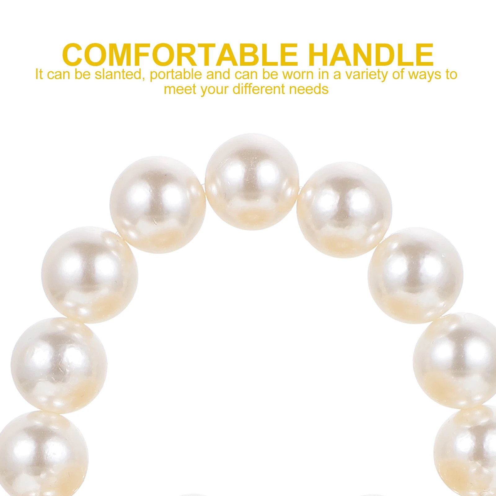 

1 Pc Fashionable Pearl Bag Unique Straddle Bag Moderate Capacity Crossbody Tote Shoulder Bag