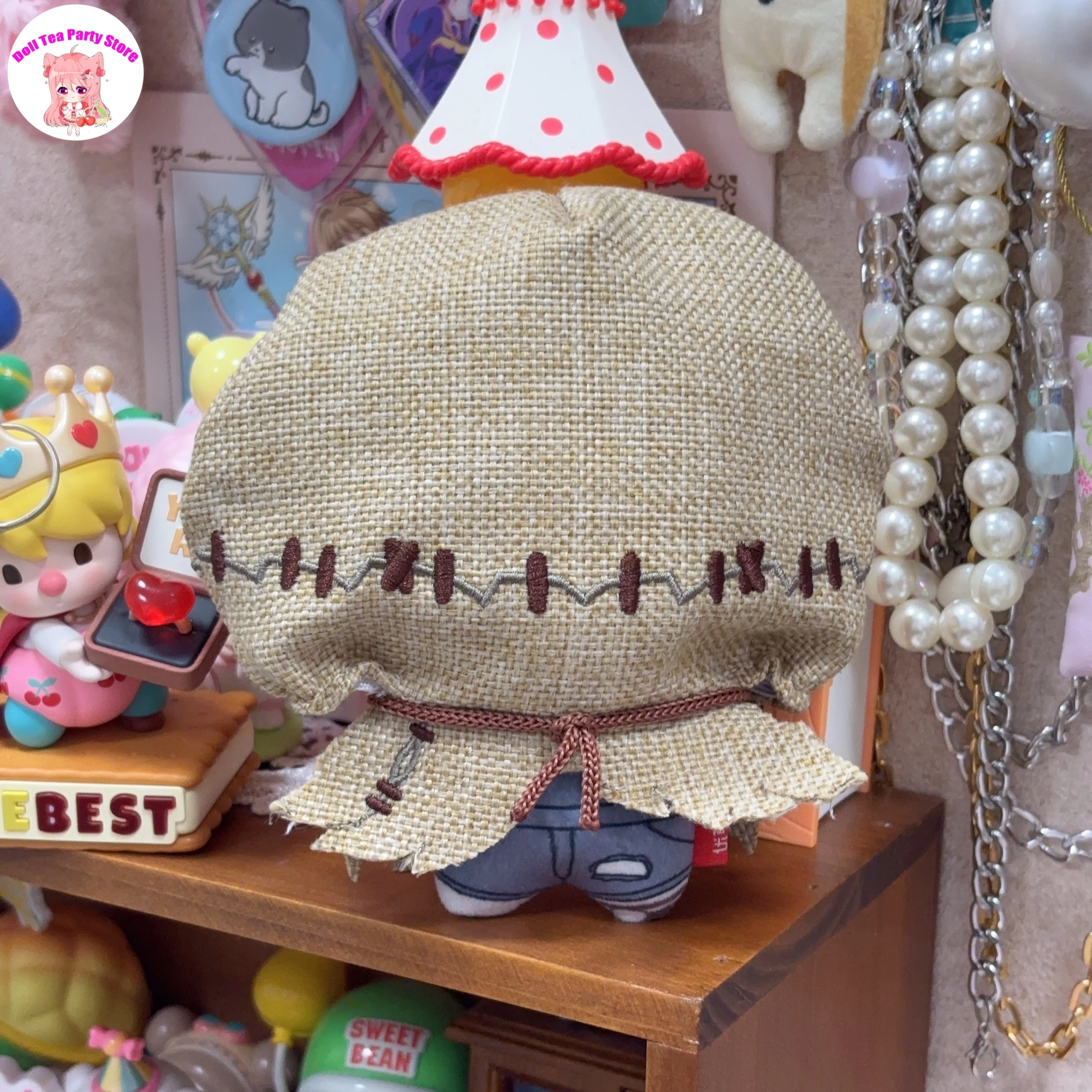 Anime Identity Ⅴ Robbie White Axe Boy Plush Cotton Doll Starfish Body Adorable Pendant Keychain Toys Dolls 10CM Gift