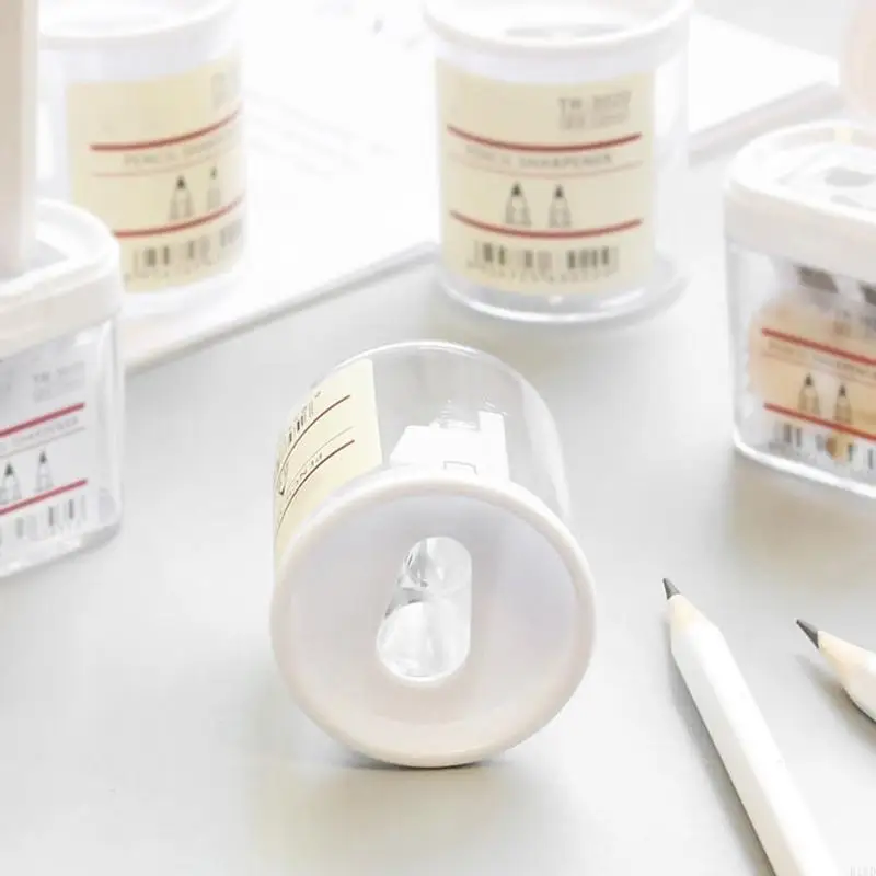 R1WD Mini Manual Pencil Sharpner Bolas duplas Design Recompensas da classe ferramentas corte a lápis