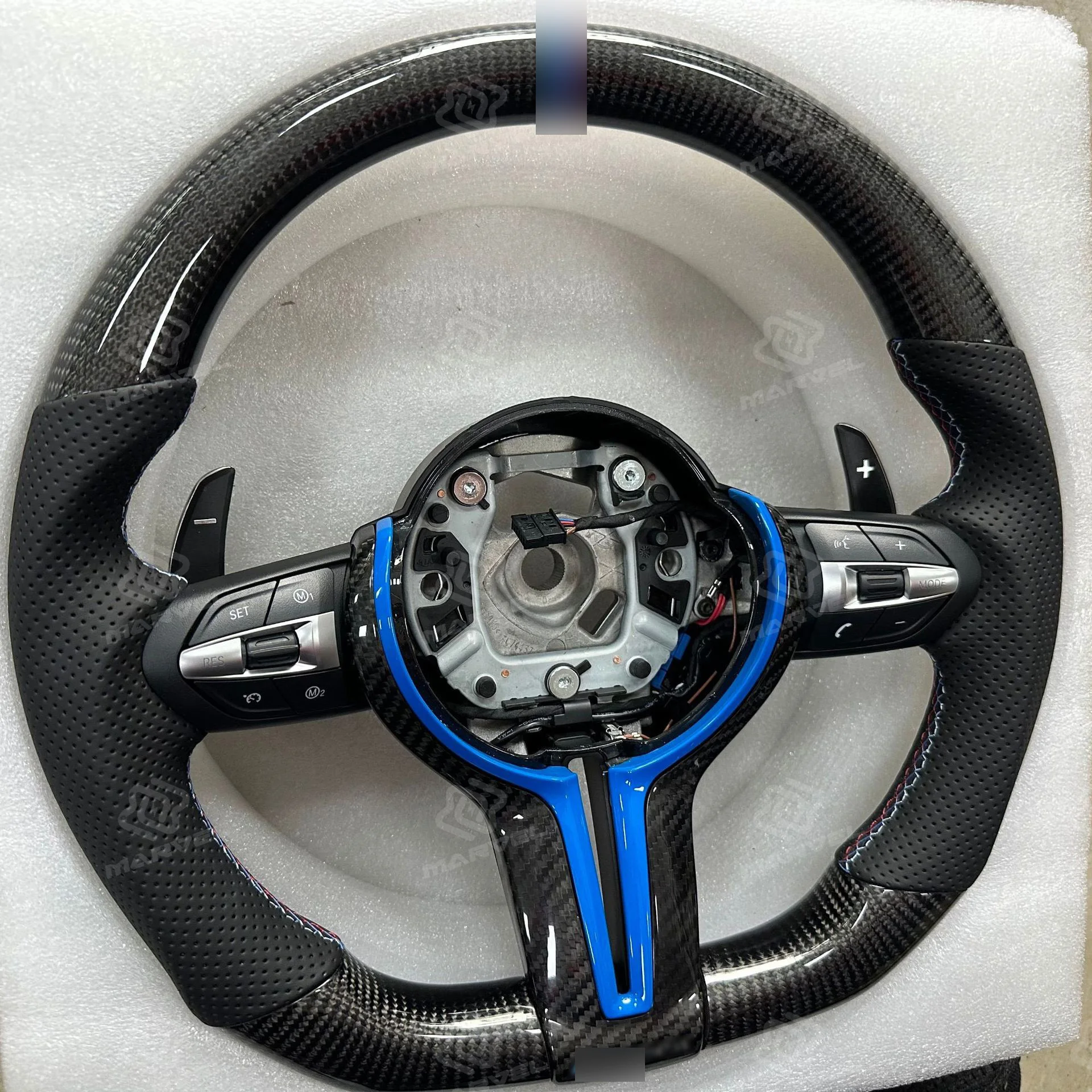 OEM Style Carbon Fiber Steering Wheel for BMW 1 2 3 4 5 6 7 Series GT X1 X3 X5 X6 F15 F16 F48 F85 F86 M2 M3 M4 M5 M6 Volante
