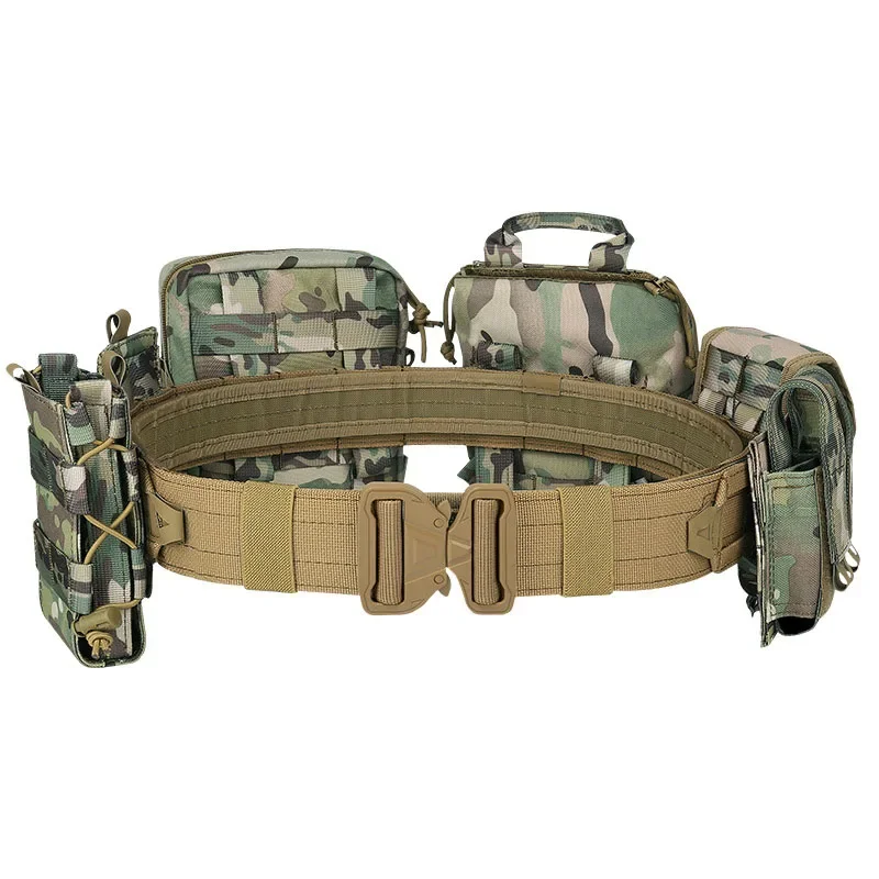 Polyester Tactical Belt Outdoor Training Use CP Mag Pouch Hunting Accessories Tactical Vest Tactical Belt Duty Belt