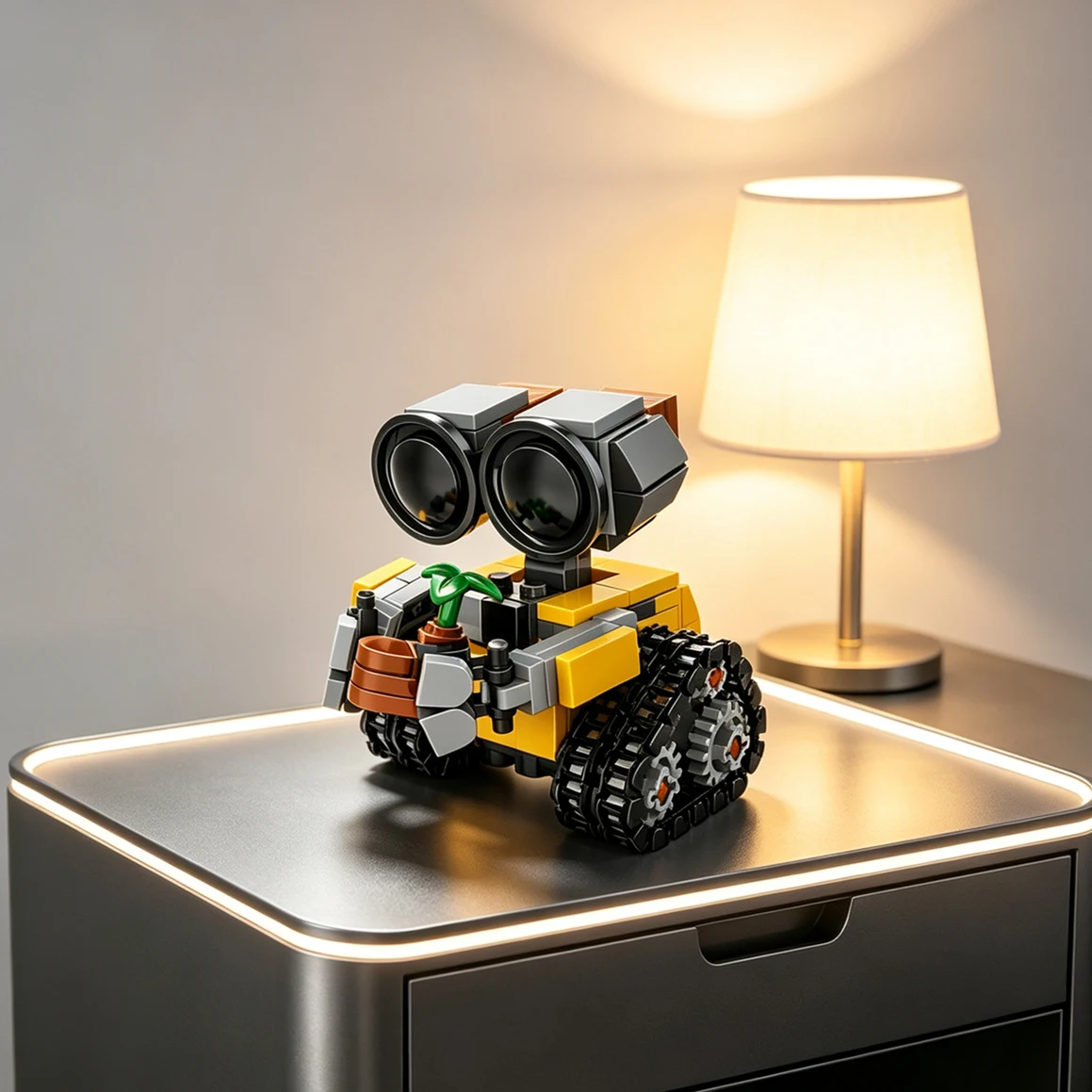 Home Decor MOC-Robot Wall-E Star-Droid Series Space Figure Technical Model Diy Collection Desk Display Toy Gift