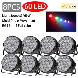60*3W Professional Disco light DMX 512 Voice Control RGB LED Ktv Bar Party DJ Decorative Stage Light Effect Projector par lamp