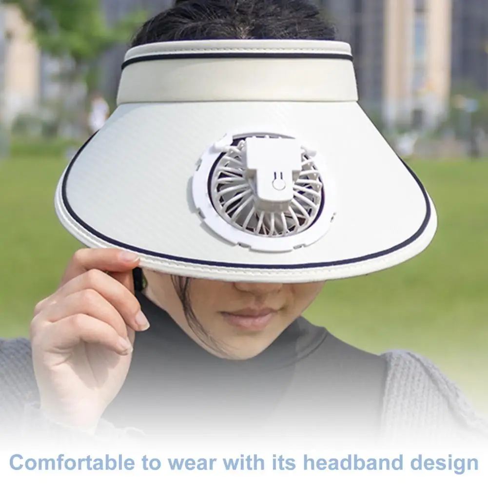 Women Summer Hat With 3 Gear Adjustment Headband Fan Anti UV Wide Brim Gardening Hat Rope Sun Travel Sun Cap 팬 캡