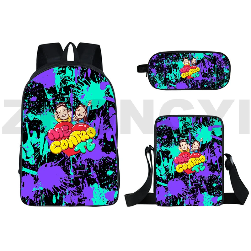 Top Quality Anime Me Contro Te Rucksack 3D Print Kawaii Cartoon Me Contro Te Backpacks 3 Pcs/Set Schoolbags for Girls Pencil Bag