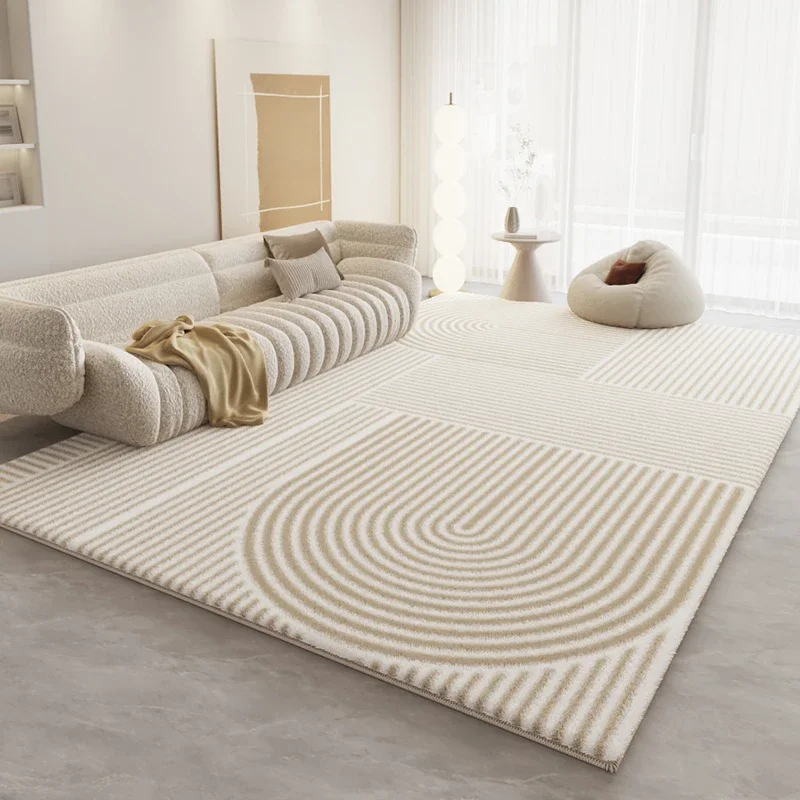 VIKAMA Modern Light Luxury Simple Carpet Soft Non Slip Rug For Living Room Sofa Coffee Table Bedroom Bedside Home Decor