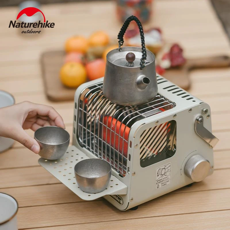 Naturehike 1100W Burner Portable Heater Heating Radiator Fireplace Gas Stove for Outdoor Indoor Water Coffee Tea Cookware 1.4kg