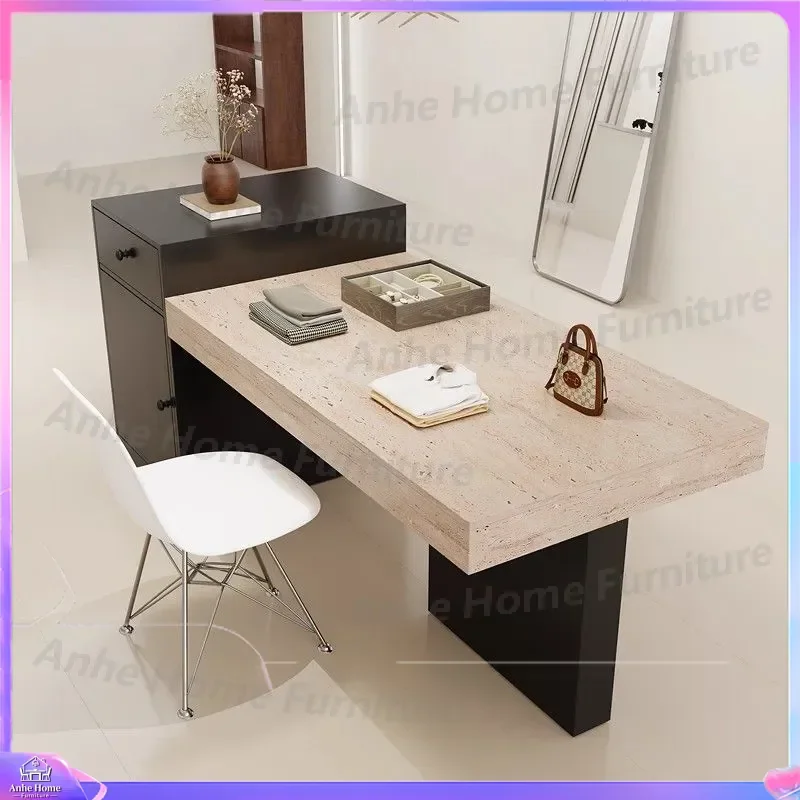 Modern Island Display Cabinet Retail Store Checkout Counter Clothing Jewelry Showcase Table Storage Unit Simple Design