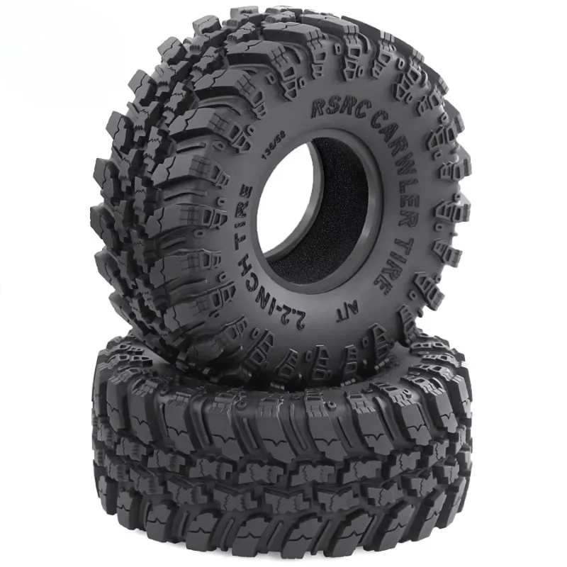 4Pcs 2.2in Crawler Tires Oversized 136mm Rubber Tyre for 1/8 RC Car Axial Yikong YK4083 CROSSRC Rhinoceros Upgrade Parts