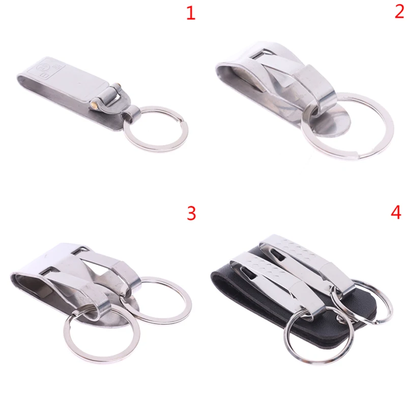 Stainless steel Quick release Keychain Belt Clip key snap holder ring buckle