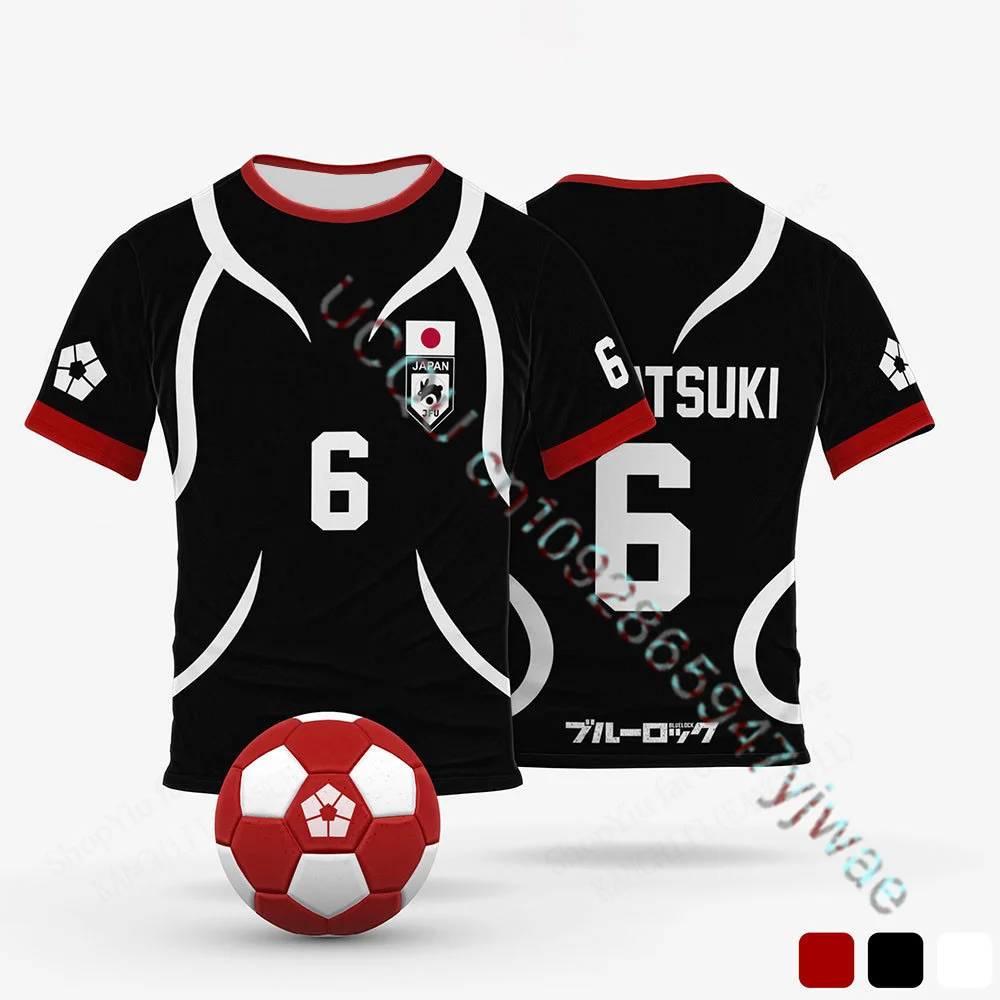 3D-Druck Sport Feuchtigkeitsableitendes Atmungsaktives Herren T-Shirt Japan Anime Itoshi Sae Fußballtrikot Trainingsshirt Erwachsenen T-Shirt – Detail 7