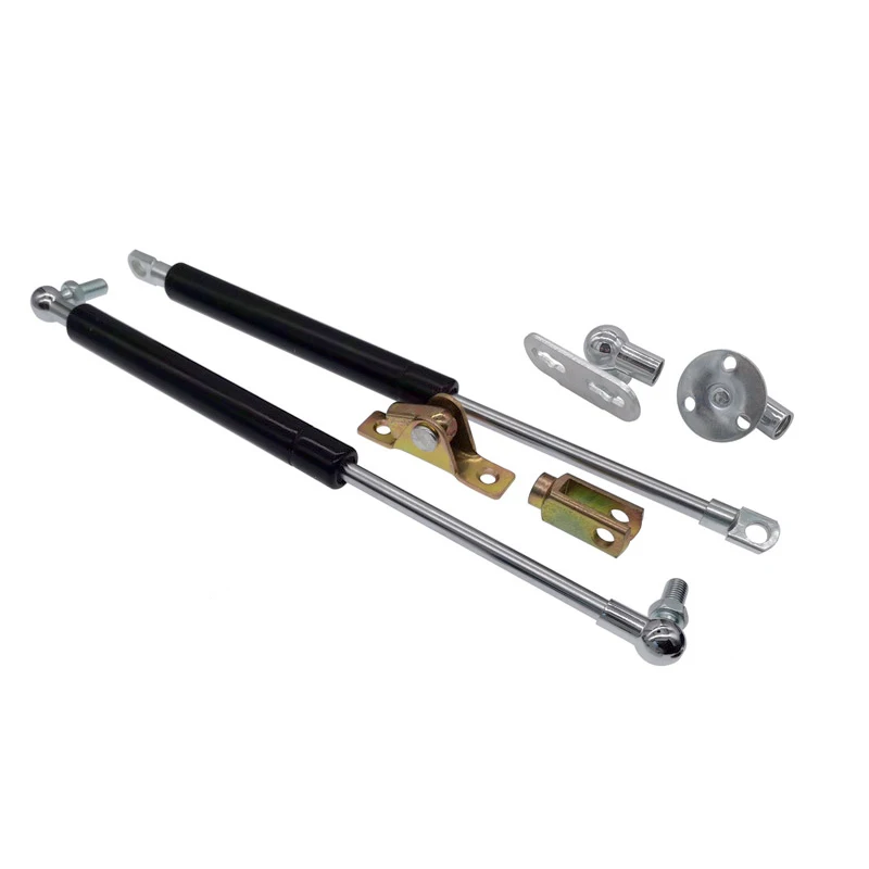 

2PCS 18*8 Rod Gas Spring Folding Hinge Stroke 50-500N Force Lift Support Hole Center Distance 200-300mm Stroke Distance 60-110mm