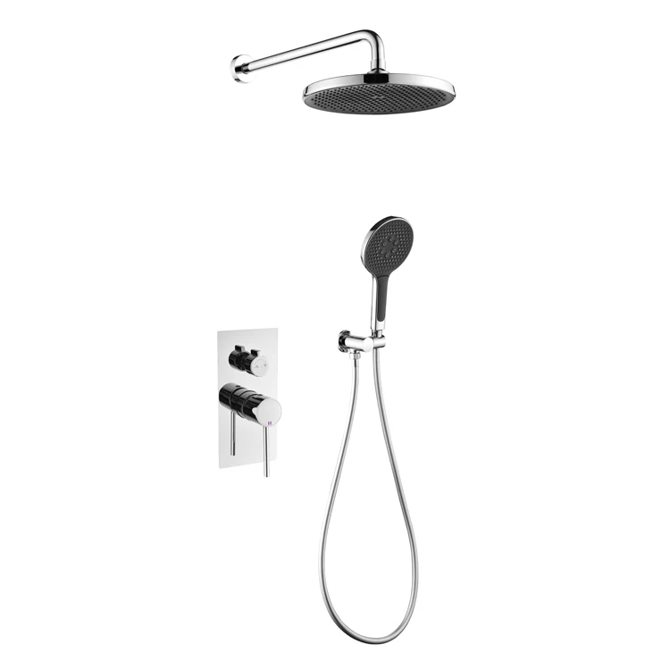 In-Wall Shower Brass Bath Shower Concealed Shower Mixer Set