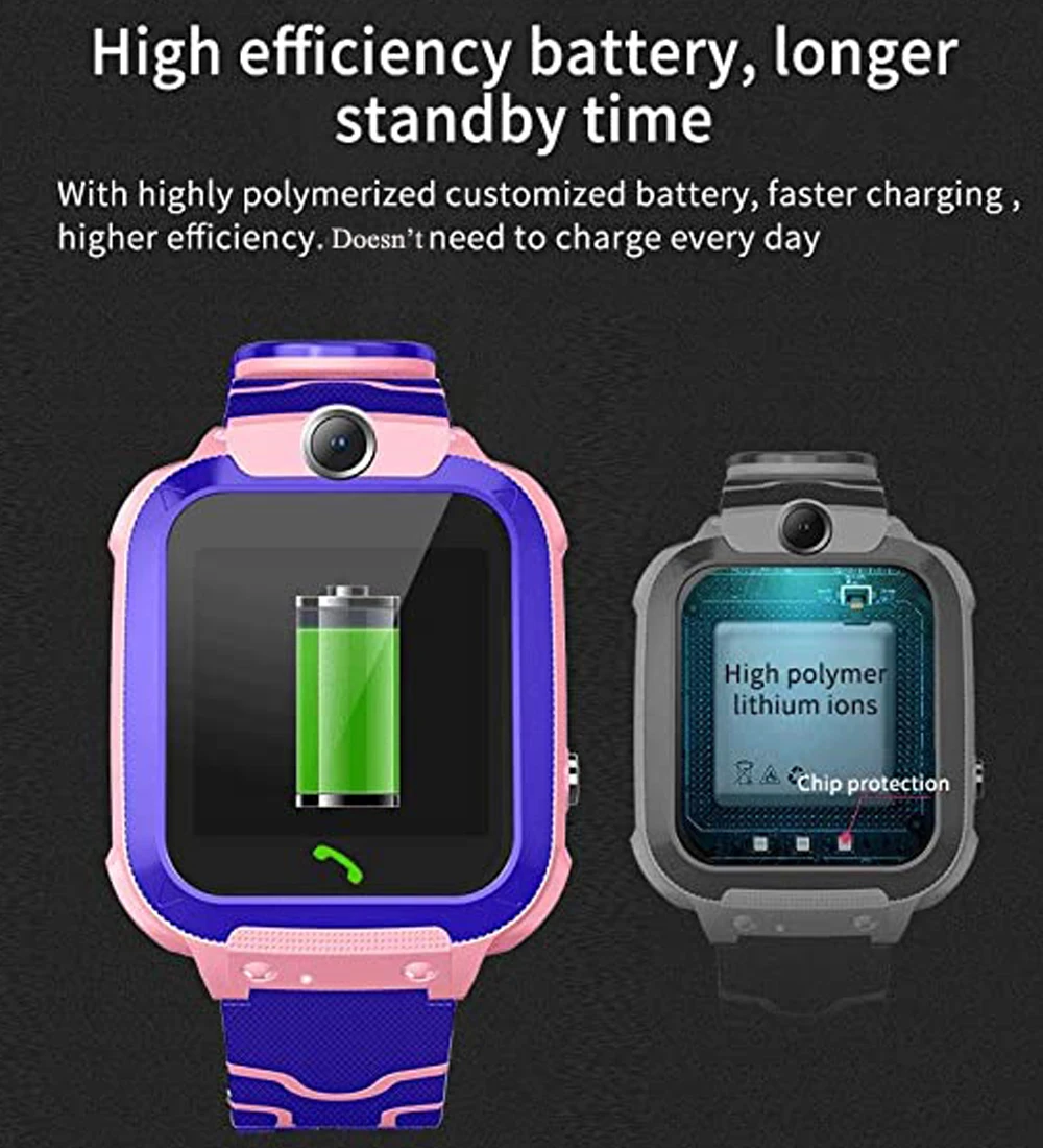 

IP67 Waterproof Children's Smart Watch SOS Phone Watch Smartwatch For Kids With Sim Card Photo Kids Gift For IOS Android Watch