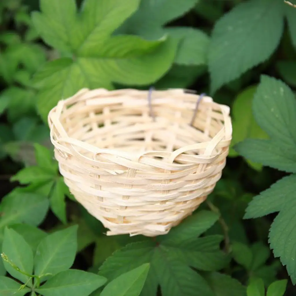 4inch Canary Nest Pan Handcrafted Birdhouse Birds Hatching Breeding Cave