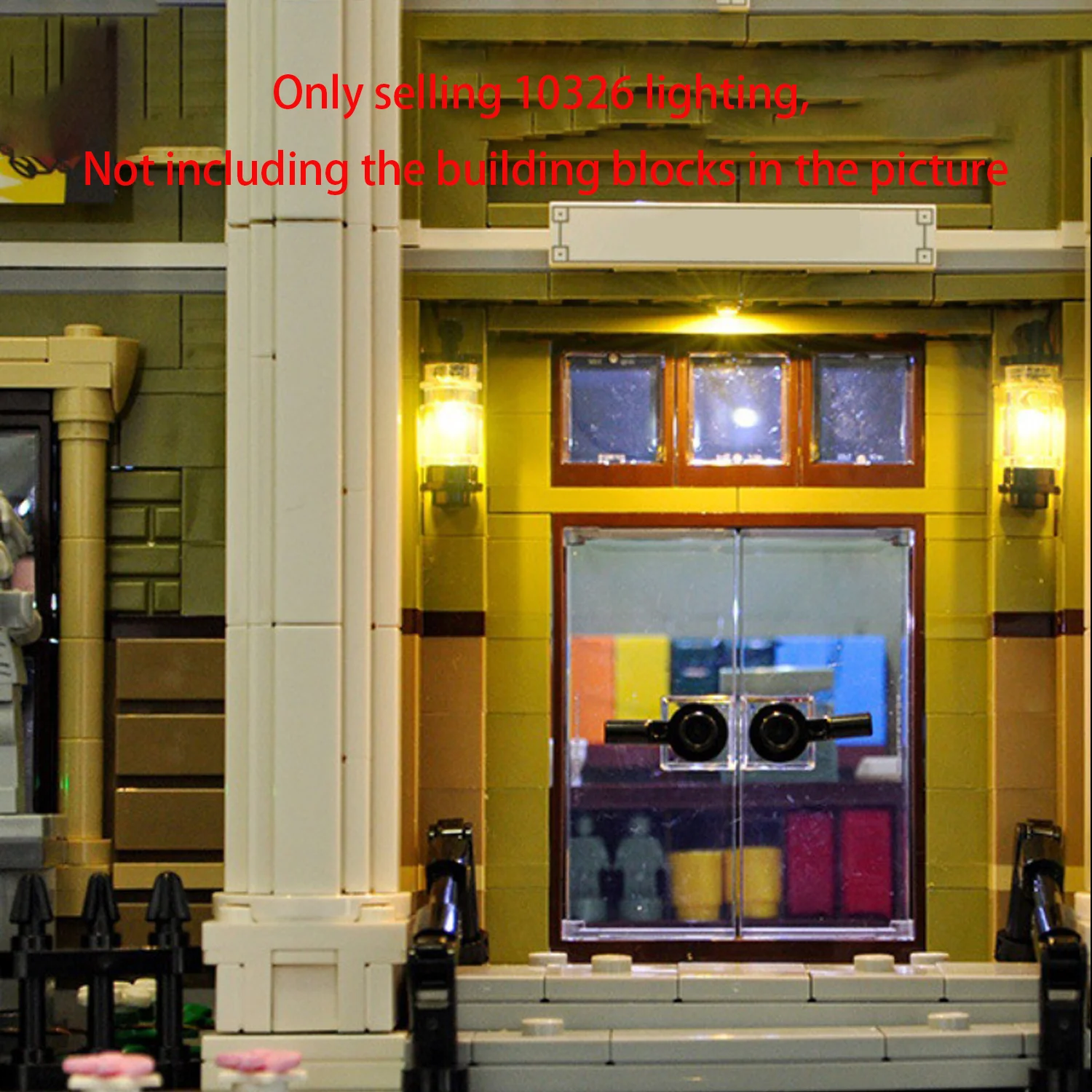 BRIXSPARK LED-Beleuchtungsset für Lego 10326, USB-DIY-Lichtset für Naturhistorisches Museum MOC-Bausteine, Steine nicht im Lieferumfang enthalten