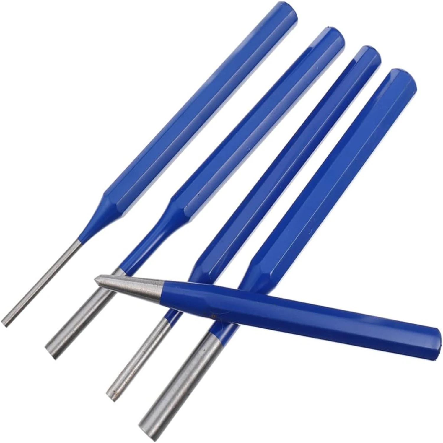 High-Quality Durable Vanadium Steel Precision Metal Punching Tools for Reliable Performance - Set of 5 Cylindrical Brass Pins fo