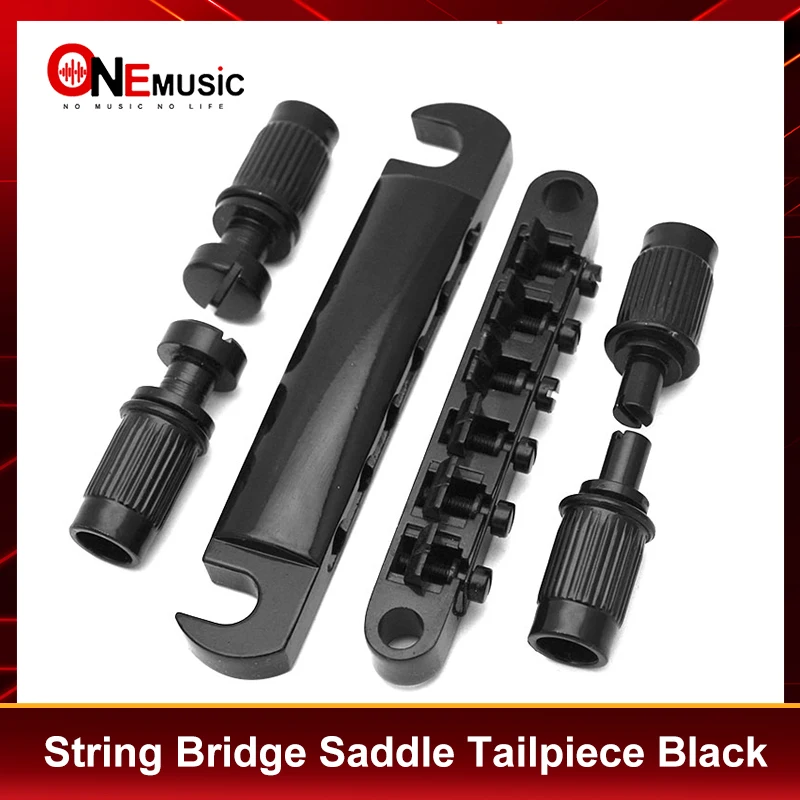 LP Guitar Tune-o-Matic Electric Guitar Bridge Tailpiece Black Color Guitar Parts Accessories