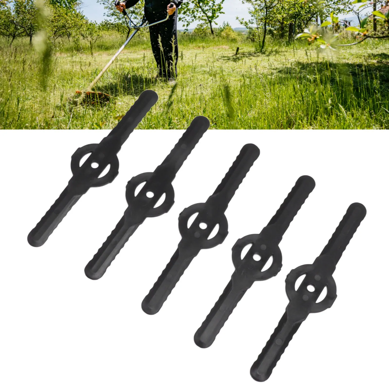 30PCS Garden Trimmer Blades Trimmer Head Blades Replace Efficient Easy To Install Pressure Resistance for Flower Beds