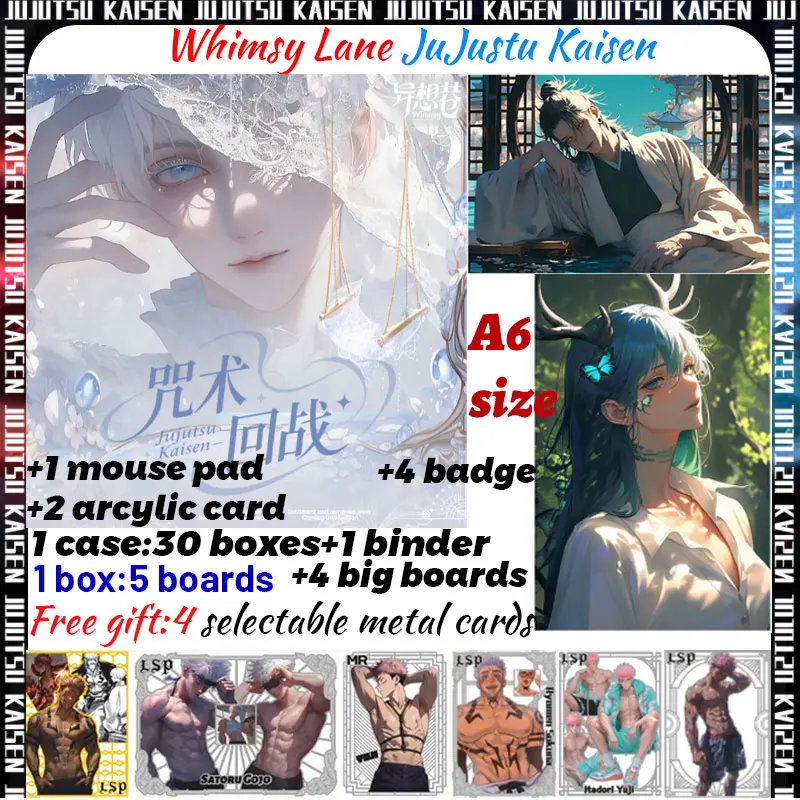 

2025 Newest Whimsy Lane JuJutsu Kaisen A6 JJK Boards All Acrylic Gojo Satoru Nanami Sukuna Hobby Chrismas Gift