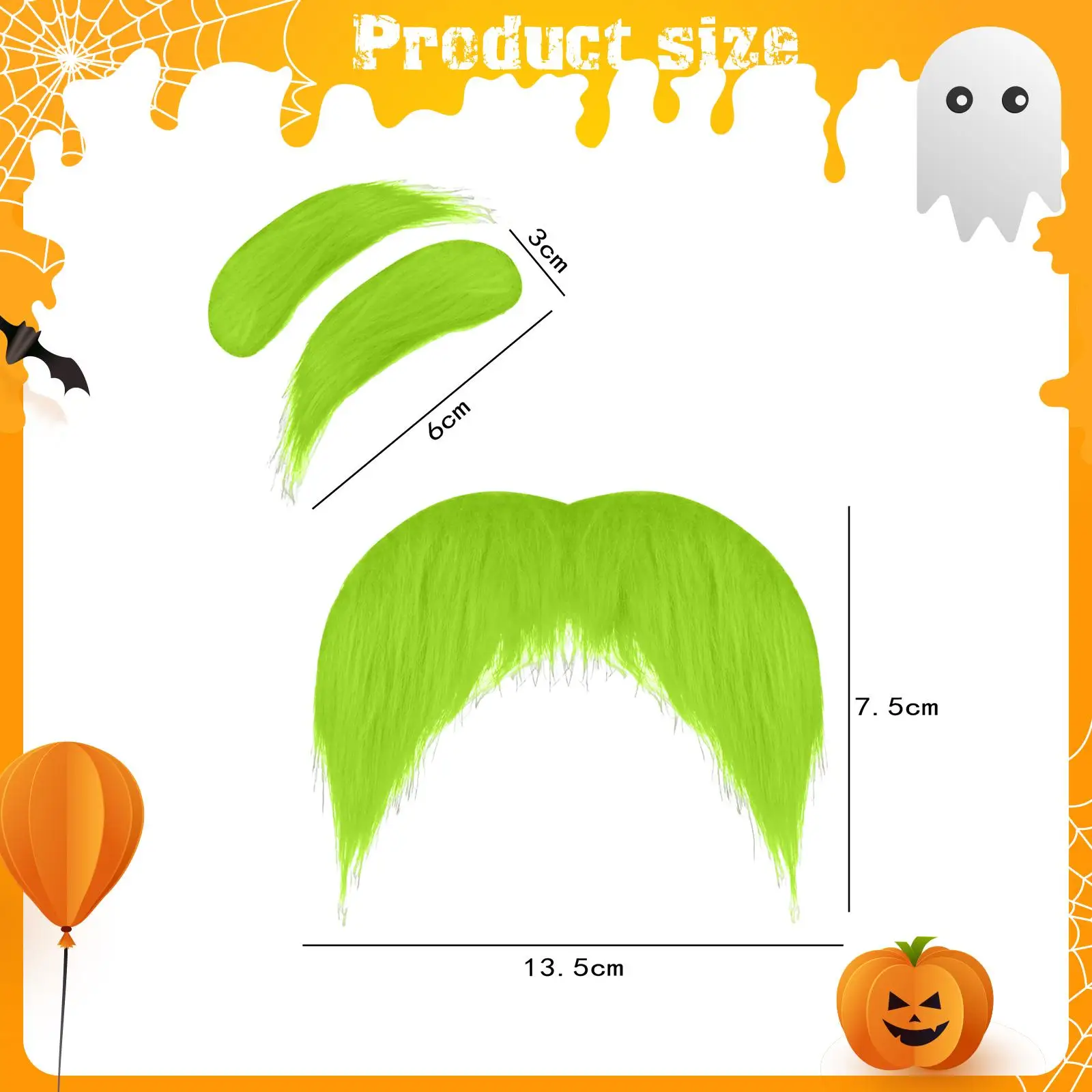 偽のひげ眉毛クリスマスハロウィン小道具自己粘着DIY口ひげセット