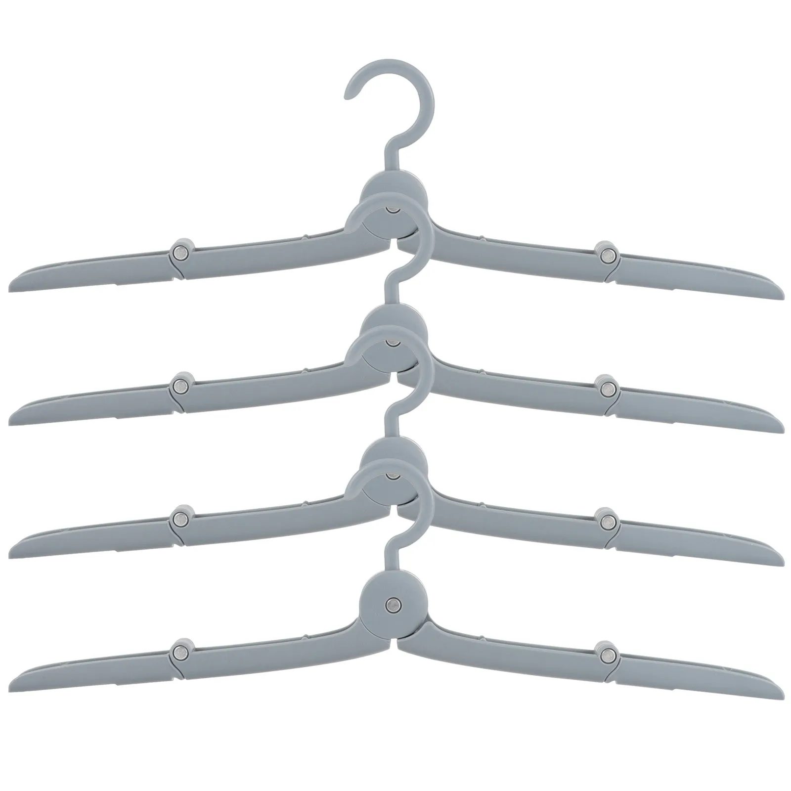 4Pcs Travel Foldable Clothes Hangers Portable Folding Hangers Space Saving Metal for Closet Travel Clothes Dryer