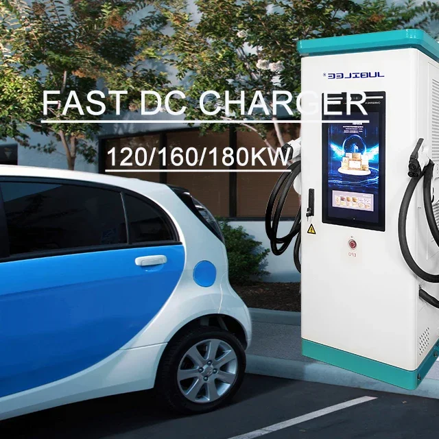 Bodenstehendes DC 120 kW 160 kW Ev-Ladegerät mit 27-Zoll-LCD-Digitalbeschilderung, Ladestation für Elektrofahrzeuge für Parkplätze