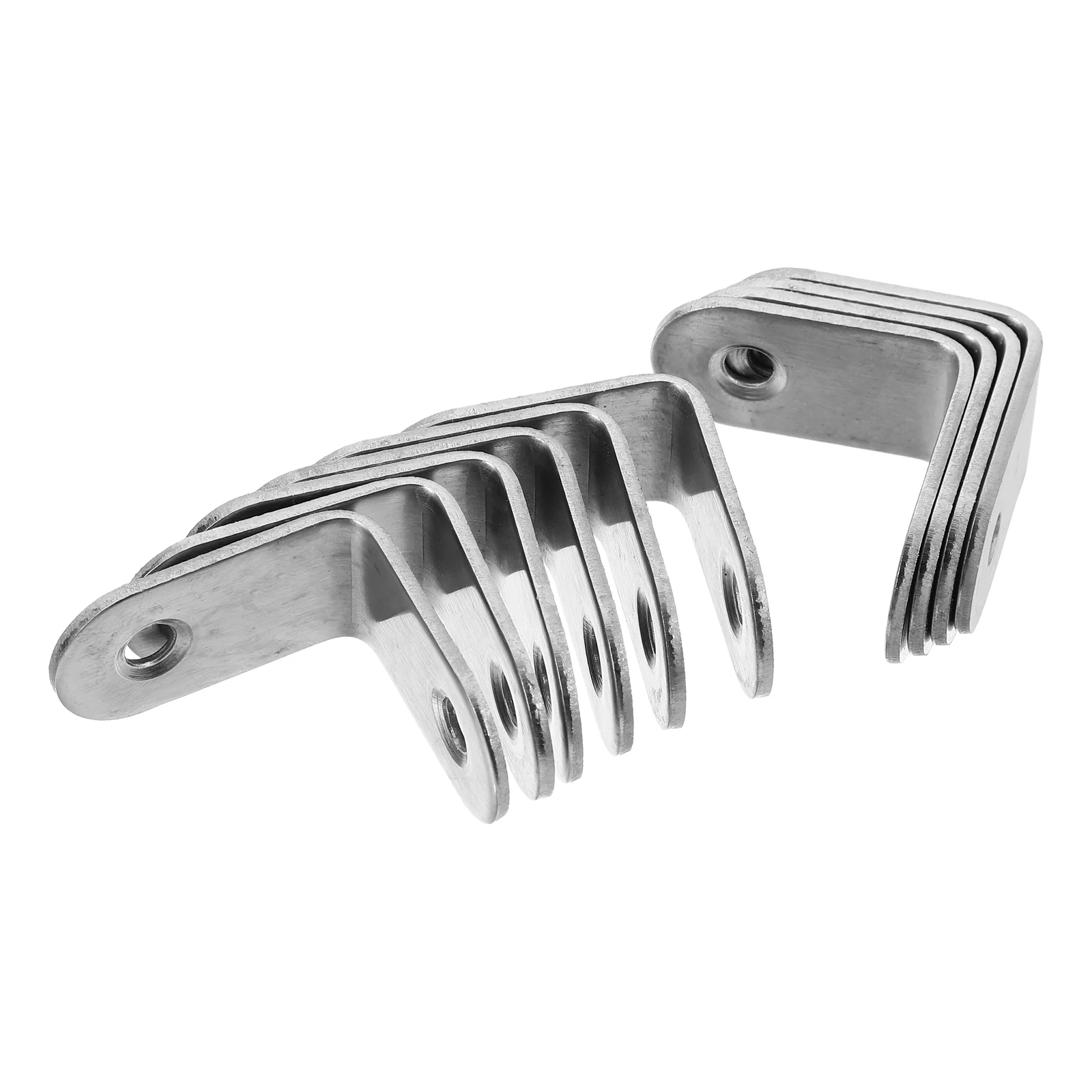 10 Pcs Corner Connector Rack Shelf Small Bracket Braces for Stainless Steel Brackets Shelves Shape