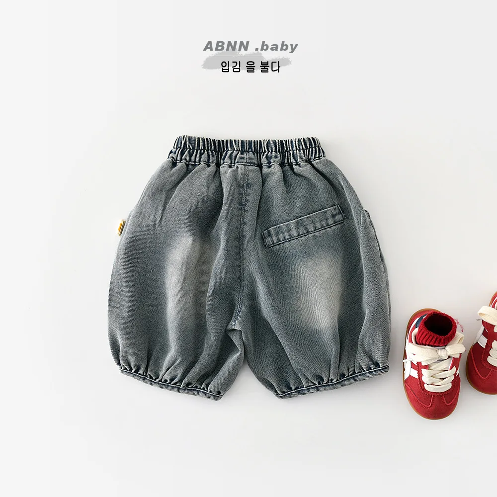 2026 Summer New Baby Denim Shorts Solid Infant Girl Loose Jeans Pants Kids Boys Casual Shorts Cute Toddler Clothes