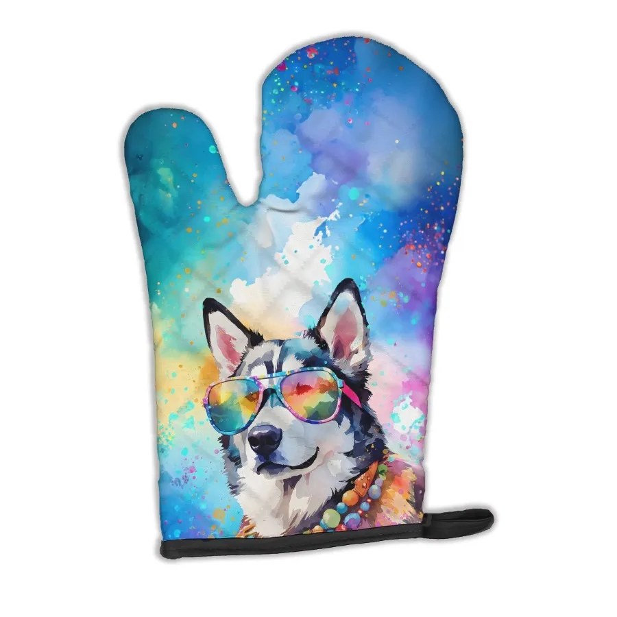 

Siberian Hippie Dawg Oven Mitt Heat Resistant Thick Oven Mitt for Hot Pans and Oven Kitchen Mitt Protect Hands Cooking Baking