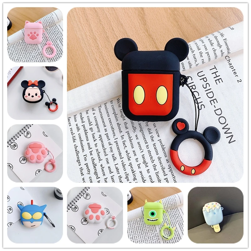 Toy Anime Lotso Disney Kuromi Soft Earphone Case for Apple Airpods 1 2 3 Pro 2 Bluetooth Protective Cover Gift