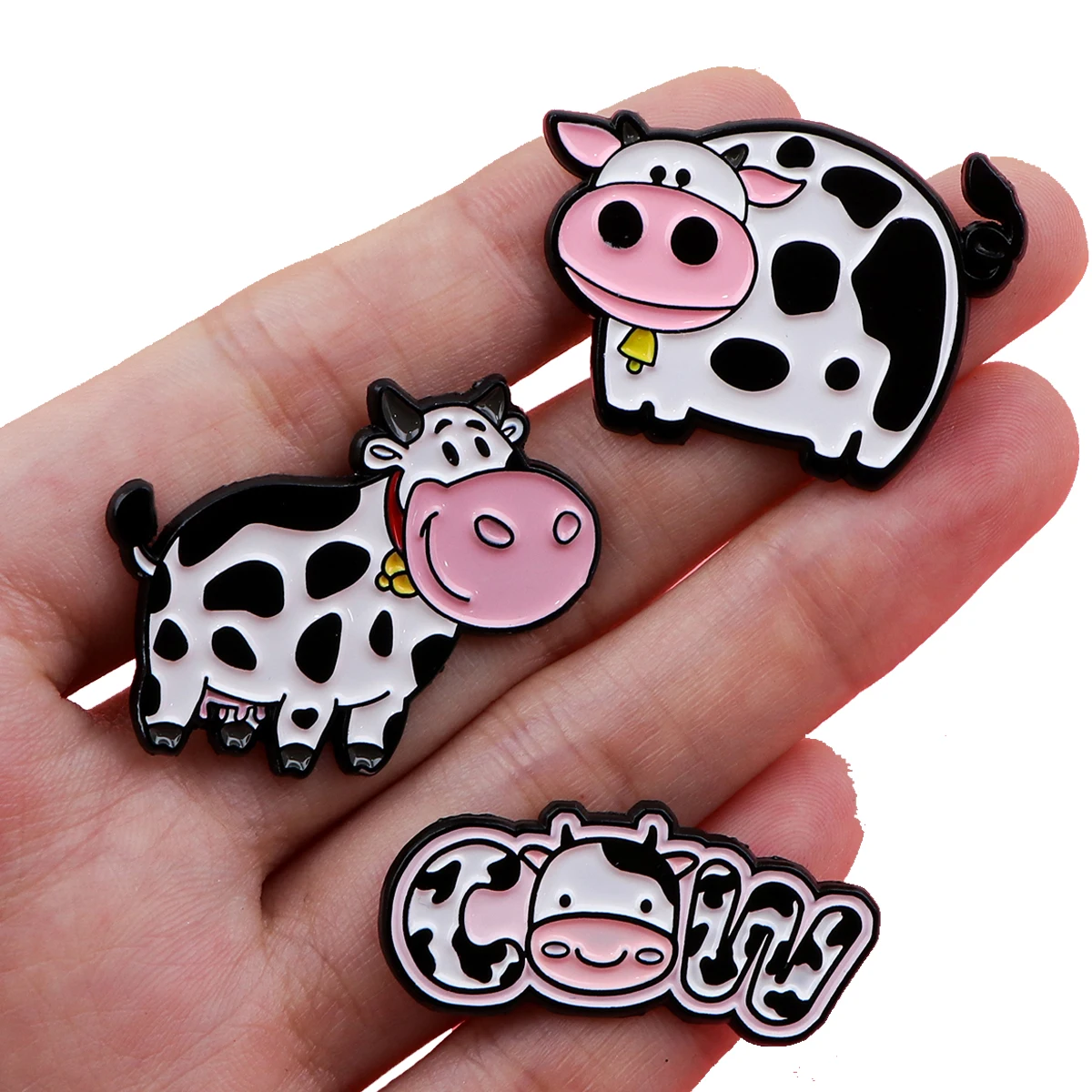 2-6pcs Mixed Cute Cow Enamel Pins Highland Cow Lapel Pins For Backpacks Badges Accessories For Fashion Jewelry Brooches Gifts