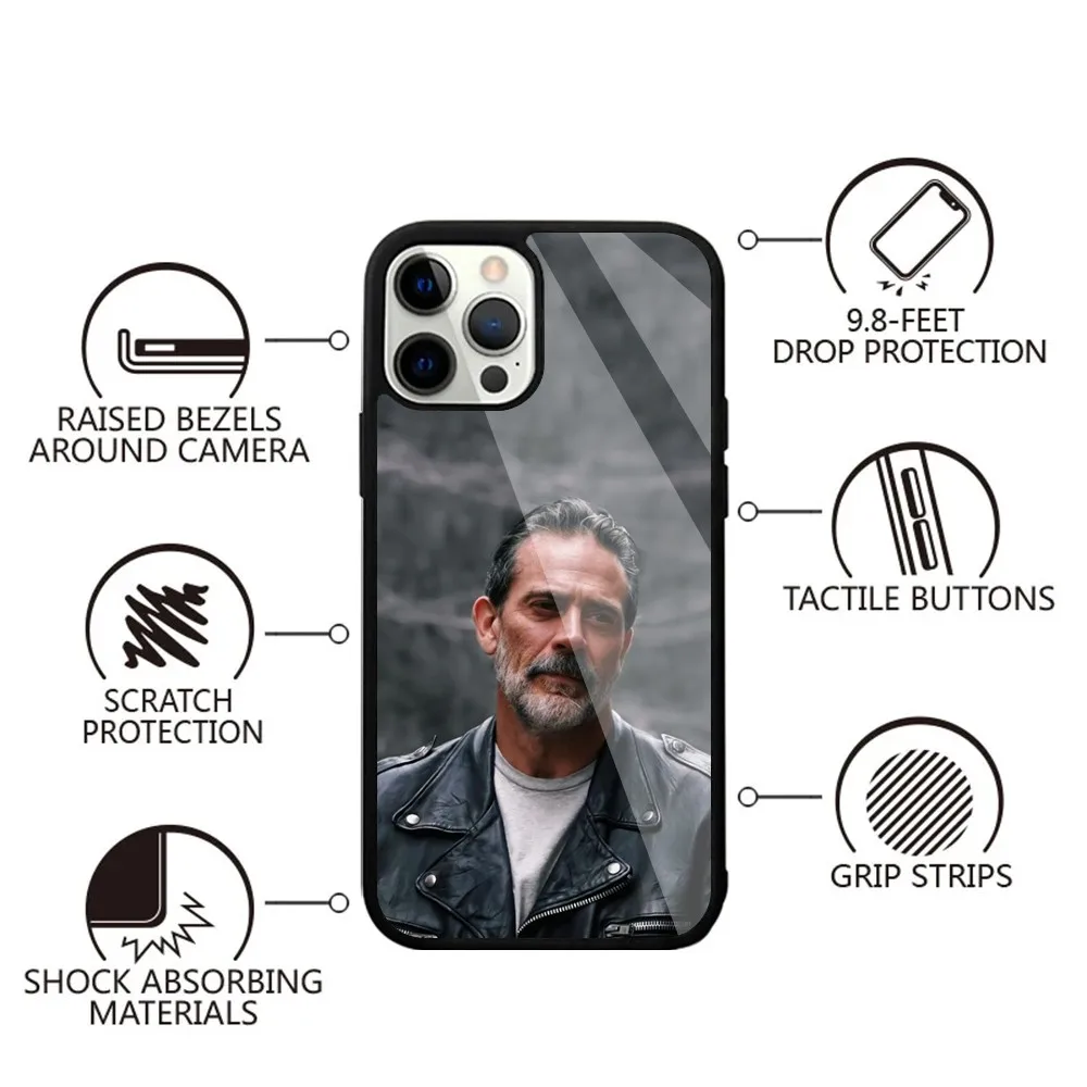 The W-Walking Dead Negan  Phone Case Strong Magnetic For IPhone 15,14,13,Pro,Max,Plus,11,12,Mini For Magsafe Wireless Charging