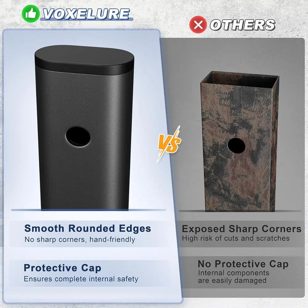 36 درابزين للسطح المعدني الأسود، مغزل مجوف للدرج ودرابزين الشرفة، مناسب للاستخدام الداخلي والخارجي (سمك 1.5 مم)