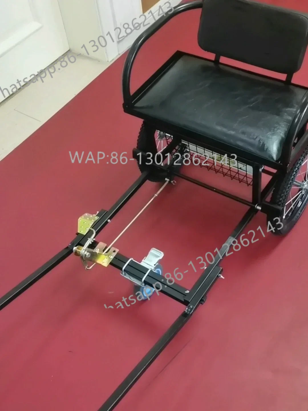 Double-brake dog pull car  walking artifact tricycle dog pull people sit in the car light foldable golden retriever two ha car