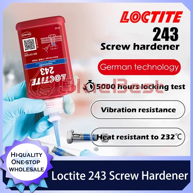 Loctite 243 Anaerobic High Temperature Resistant Curing Agent for Tightening and Preventing Loosening Threads Original Product