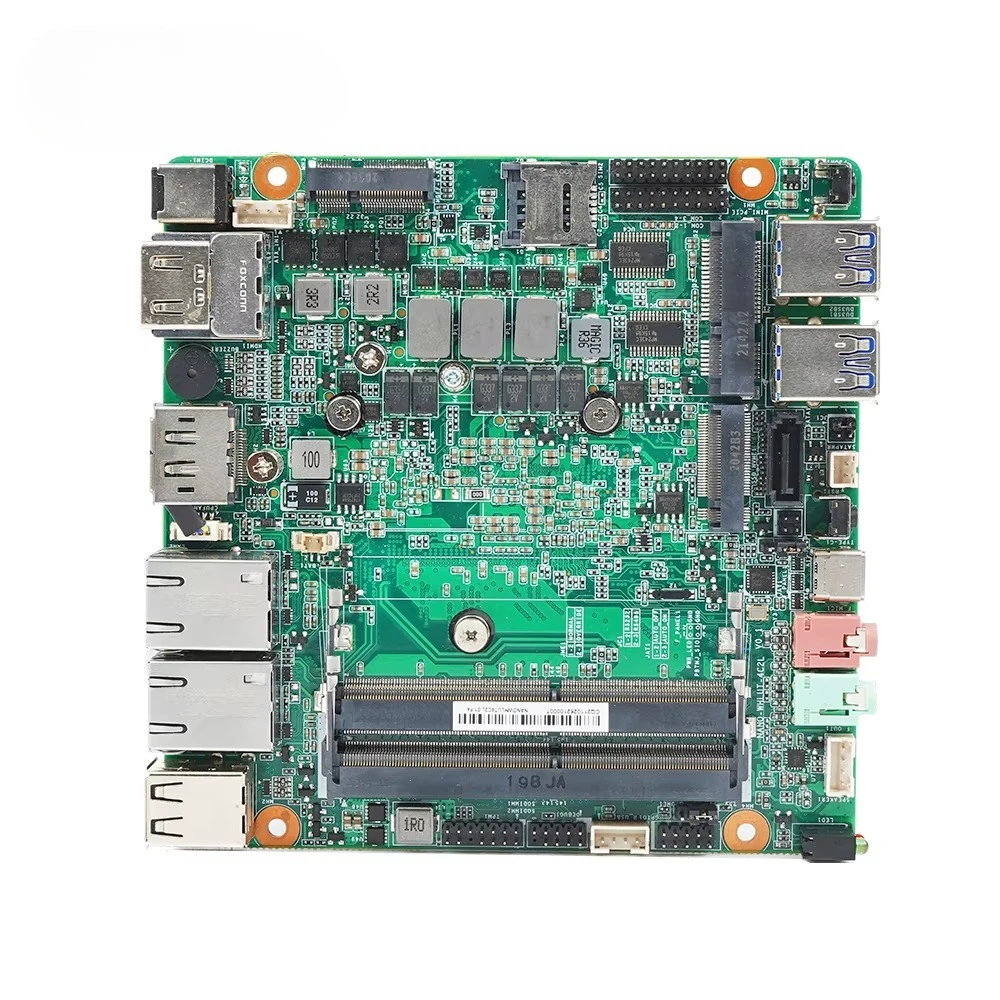 Venditore d'oro Processore Fanless Core I5 I7 10a 11a generazione a bordo 2 HDM RJ45 Mini PCIE Nano Itx Scheda madre