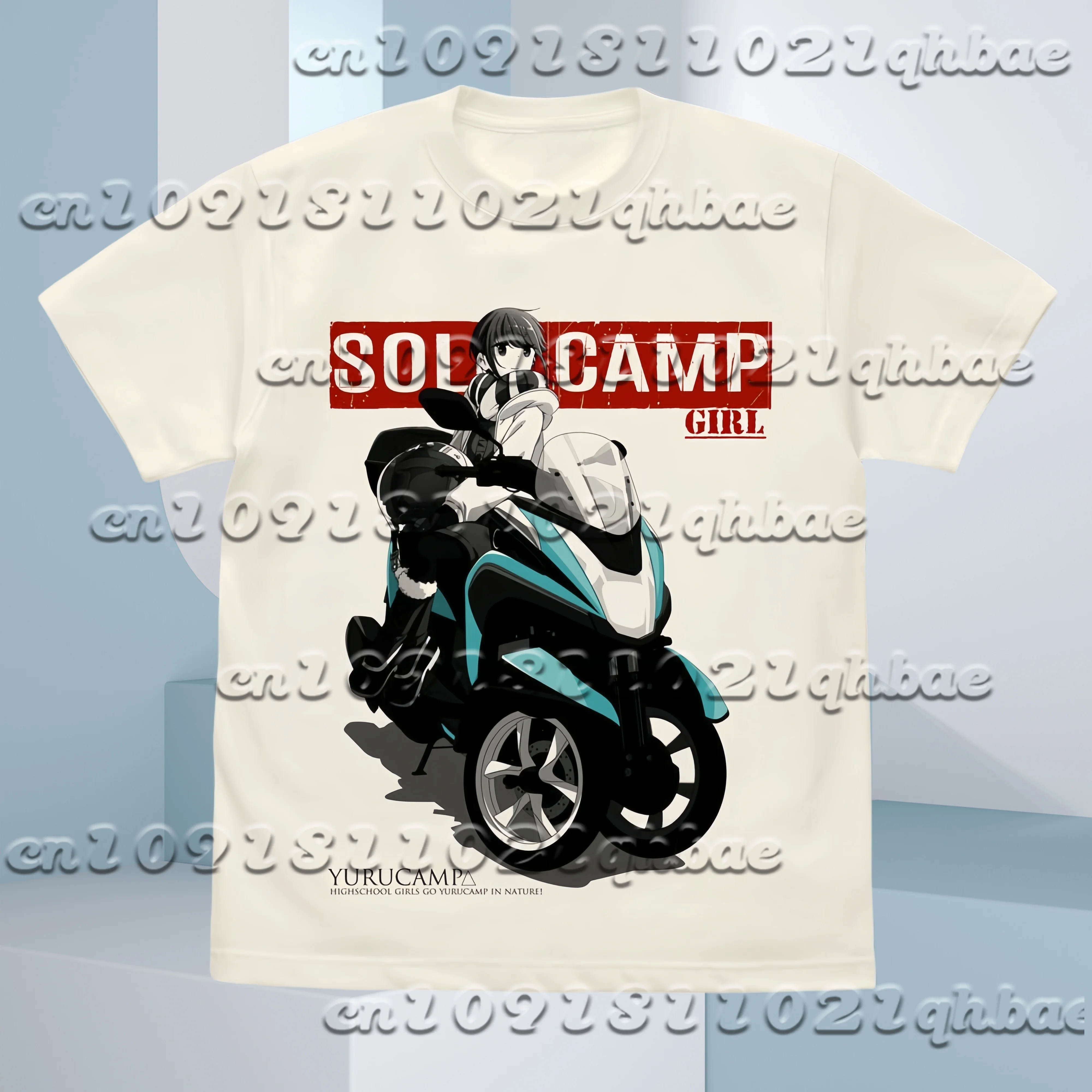 

Men And Women Motorcycle Casual Loose Short Sleeved T-Shirt Summer Quick Drying Cute Girl Motorcycle Printed Short Sleeved Shirt
