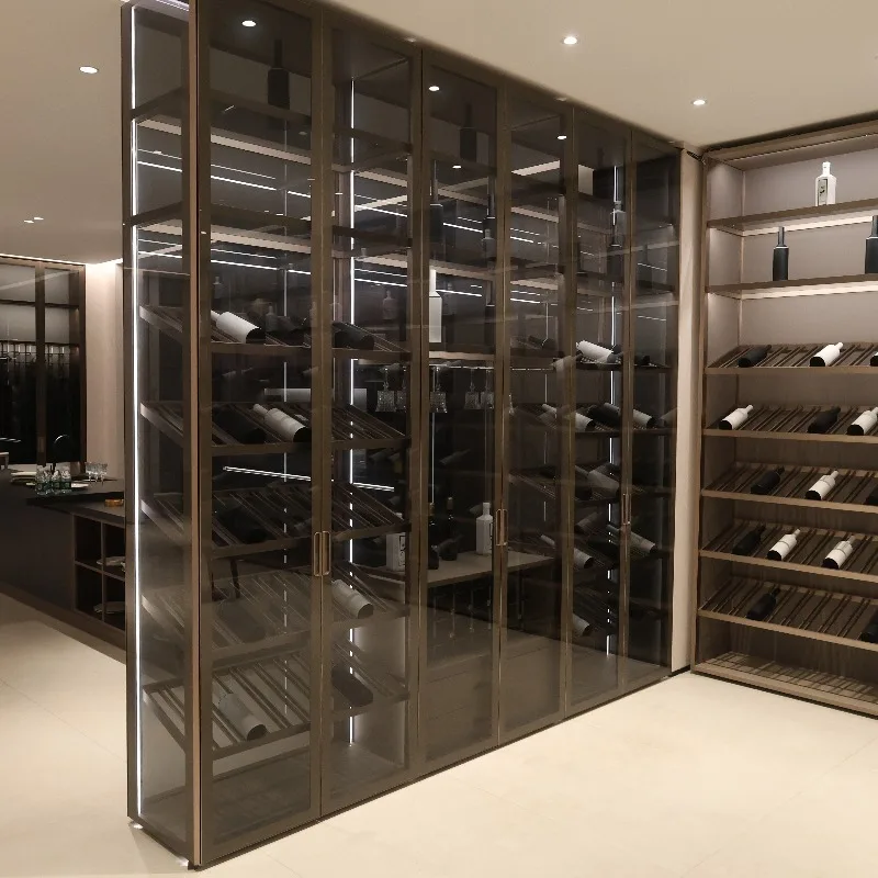 

Aluminum Glass Door Cabinet Furniture for Kitchen or Living Room